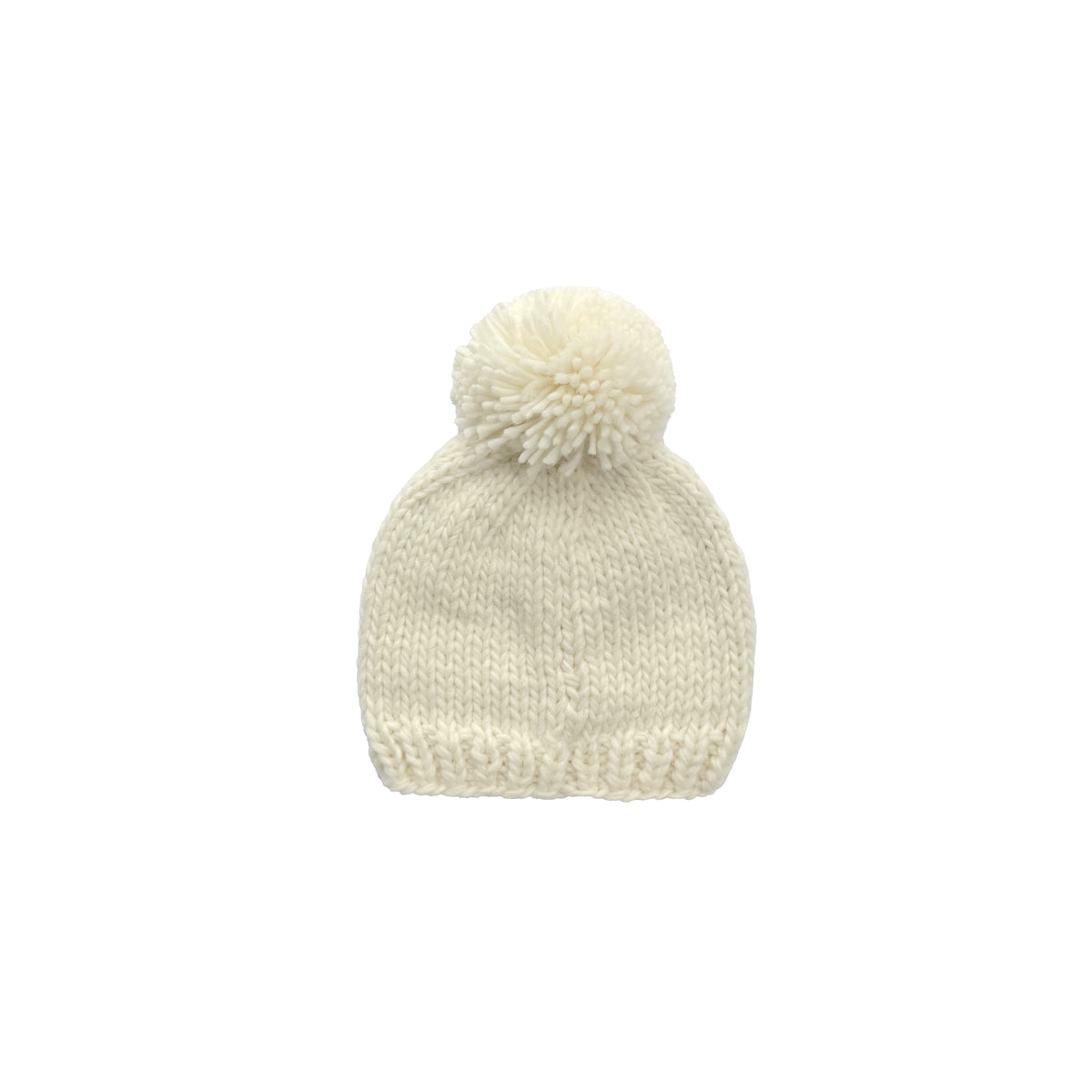 Cream & Black Scottie Dog Baby Knit Pom Pom Beanie