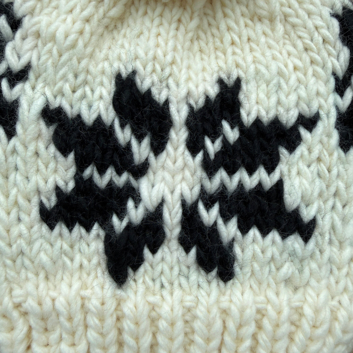 Christmas Baby Knit Beanie | Snowflake & Moose Pom Pom Hat